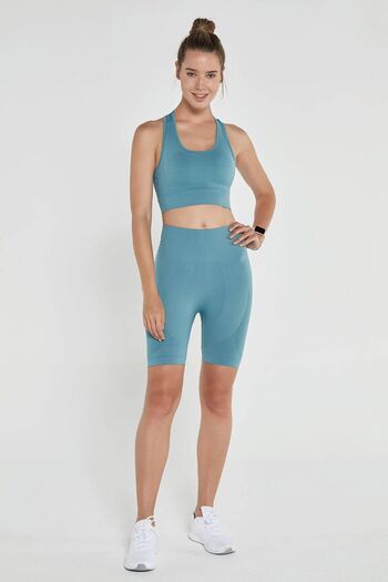 Jerf Gela Sculpting Sport Biker Tights Aqua Green