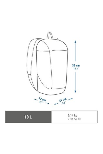 Decathlon Туристичний рюкзак Ouechua Doga 10 л темно-синій Nh100