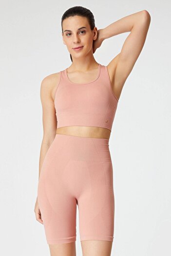 Jerf Gela Double Layer Compress Sport Bra Pastel Pink
