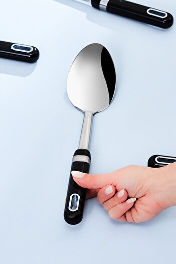 Karaca Mastermaid Black Serving Spoon - 32.2 cm