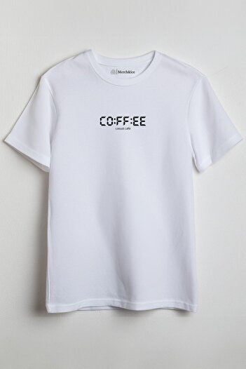 SM Satranç Medya Unisex Coffee Time Printed T-Shirt - Casual Cafe Design