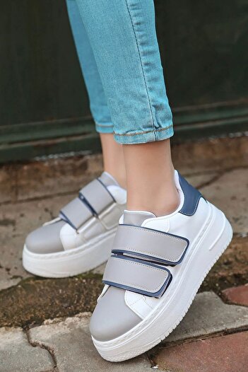simethrift Pantofi sport cu talpă groasă cu velcro dublu - pantofi casual