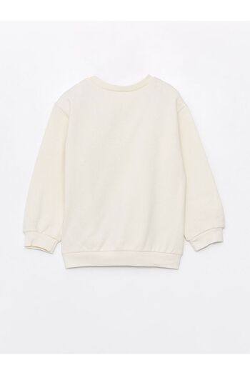 LC Waikiki Bisiklet Yaka Uzun Kollu Kız Bebek Sweatshirt ve Eşofman Alt 2'li Takım