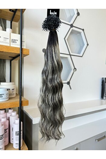 Hairpim Wavy100% İnsan Saçı (0.6 Gr) Kırçıllı Röfle 50 Adet 70 Cm Yeni Nesil Kaynak Saç