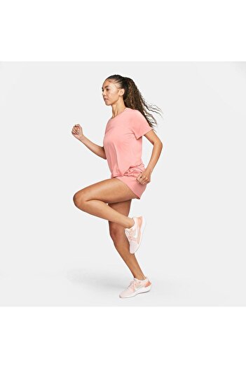 Nike Dri-FIT One Swoosh Normal Belli Slip Astarlı Kadın Koşu Şort FB4928-618