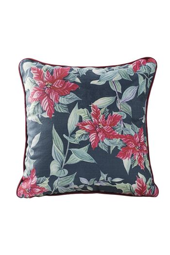 ÖZENEV 43X43 Christmas Throw Pillow Cover Large Leaf Red Flower Pattern Easter