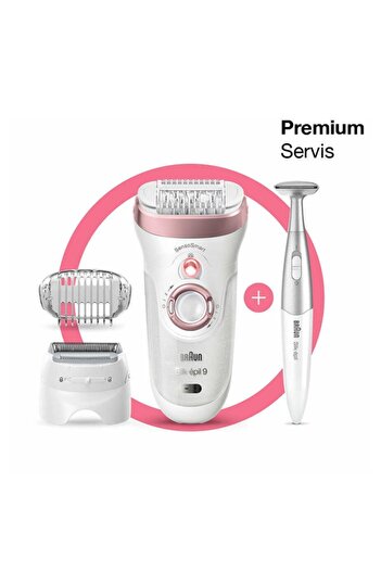 Braun Silk-épil 9 Sensosmart™ Epilatör 7 Ek Parçalı Kablosuz Islak Ve Kuru