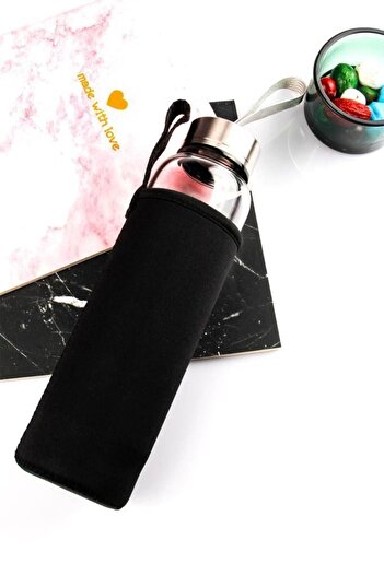 NehirTaş 550ml Aventurine Natural Stone Water Bottle - Thermal Case, Certified