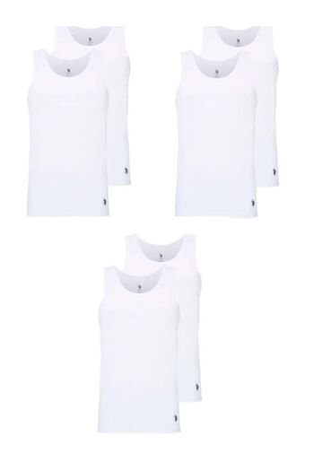 U.S. Polo Assn. US Polo AssnMen's 6-Piece Undershirt 100% Cotton Z8ET.A.G.R0.T.O.U1.8.P.8.ALTI