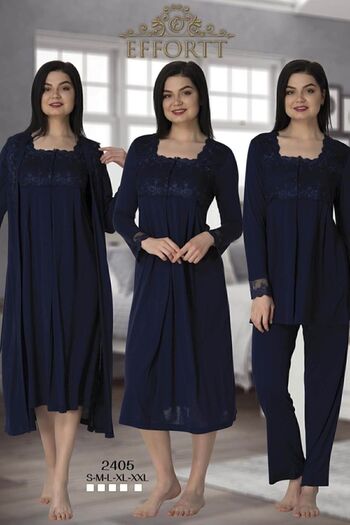 Effort Pijama Maternity Pregnant Set with Lace Sleeves