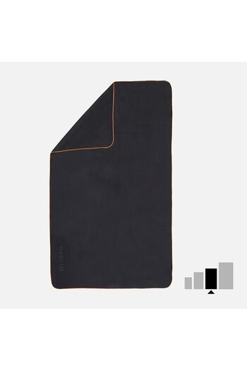 Decathlon Πετσέτα Nabaiji Microfiber - L - Σκούρο Γκρι - 80 X 130 cm