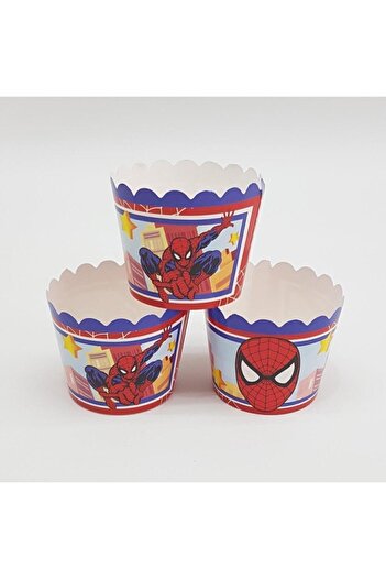 SPIDERMAN Spiderman Cupcake Container 25 Pieces