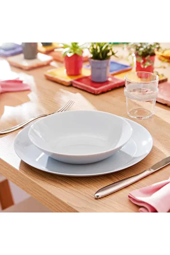 Luminarc Diwali Gray 6 Person 21 cm Dinner Plate
