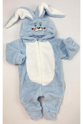 Nurcix Boy's Blue Rabbit Plush Sleeping Bag Slim Cut