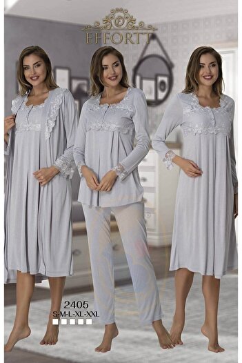 Effort Pijama Maternity Bazaar Effortt 2405 Gray Maternity Maternity Set of 4