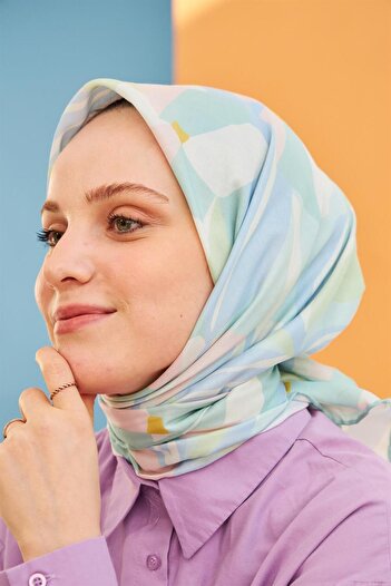 Sultan Eşarp Cotton Scarf - Ipekhan Daphne Model - Ihe1108-15