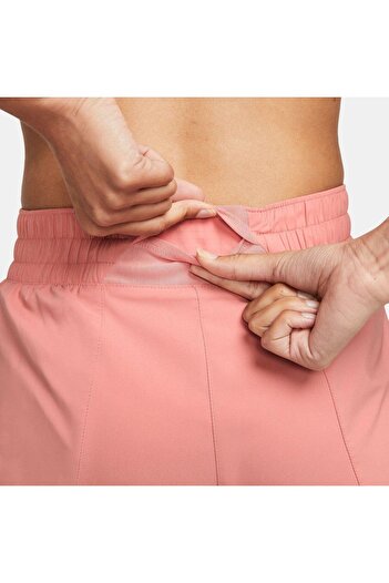 Nike Dri-FIT One Swoosh Normal Belli Slip Astarlı Kadın Koşu Şort FB4928-618