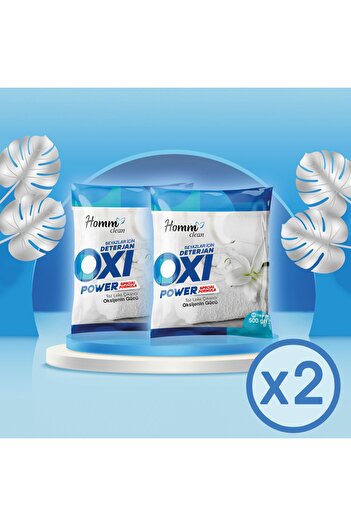Homm Bitkisel HOMM CLEAN OXI Power Beyazlar İÇİN 500 gr Leke Çıkarıcı 2 ADET