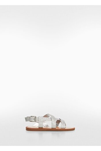 MANGO Kids Silver-Colored Sandals for Kids