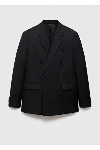 MANGO Man Regular kesim kruvaze blazer ceket
