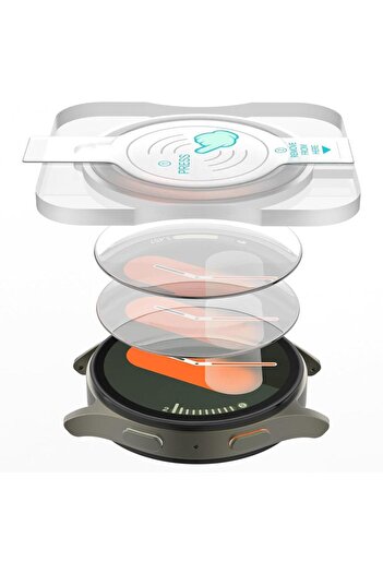 UnDePlus Samsung Galaxy Watch 7 44mm - Easy Application, Glass Screen Protector with Attachment