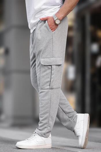 Madmext Grimelange 6552 Model Basic Sweatpants - Adjustable Waist Cargo Pocket