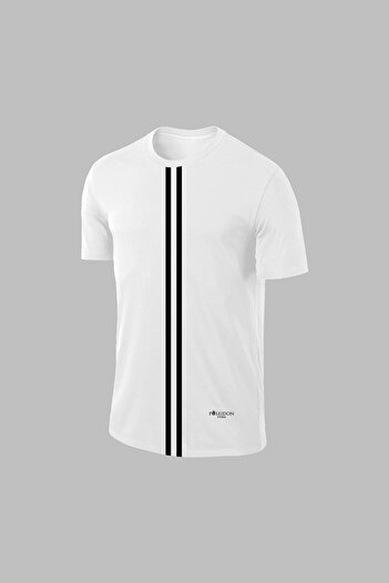 POSEIDON STORM Λευκό ύφασμα Dri-fit - Σετ κοντομάνικο μπλουζάκι και σορτς χωρίς εκτύπωση (S-3XL)
