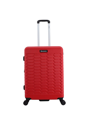 Discovery Reptile ABS Medium, TSA Lock, Expandable, 4 Double Wheels, 24 Inch Red