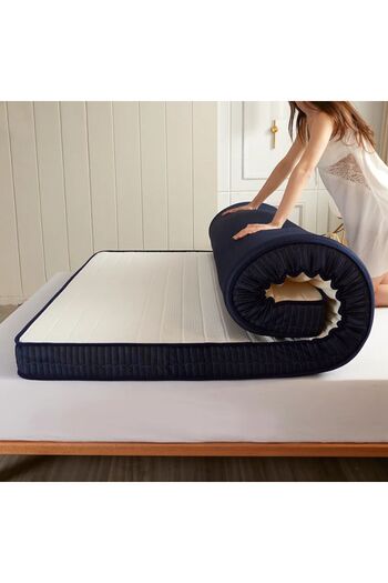 sitehome Katlanabilir Tek Kişilik Yer Yatağı 10cm Sünger Yatak Fonksiyonel
