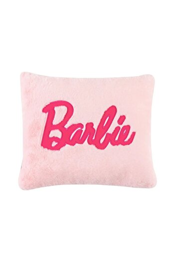 LC Waikiki LCW HOME Bebek Pembe Barbie Nakışlı Pelüş Kırlent 35x45 Cm
