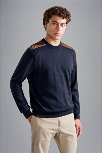 PAUL&SHARK MEN'S KNITTED ROUNDNECK C.WWOOL