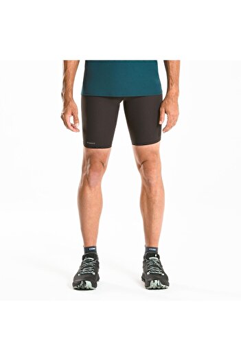 Decathlon Evadict Erkek Arazi Koşusu Taytı - Siyah / Bronz - Emboss