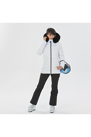 Decathlon Дамско - Топло ски яке - Бяло - 100