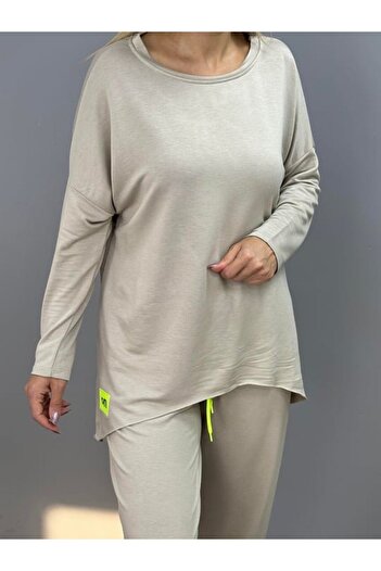 Viyamo Viscose Cotton Fabric - Women's Double Set with Crest Detail