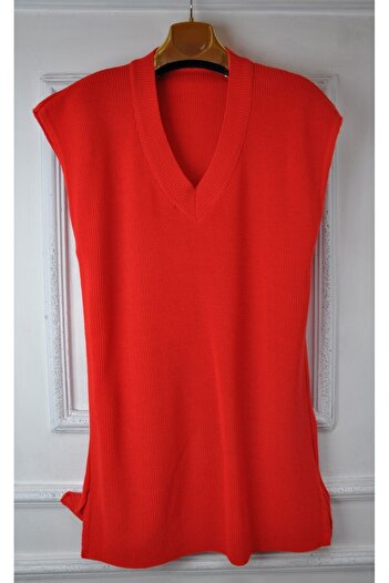elma abone Sleeveless Knitwear Sweater - Collar Detailed