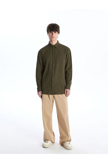 LC Waikiki Men's Poplin Shirt - LCW Regular Fit, Long Sleeve
