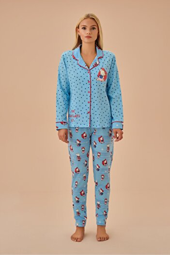 SUWEN Set de pijamale pentru bărbați Lulusu