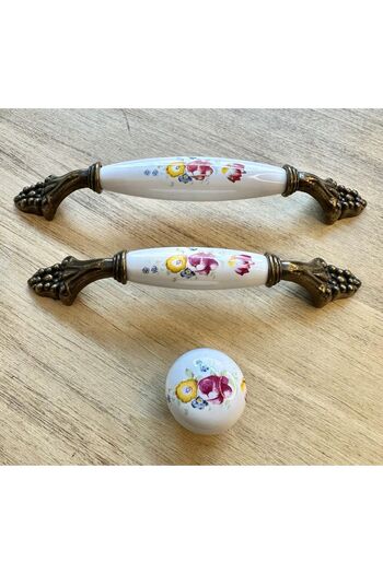 Karan Porselen Porcelain Furniture Drawer Cloakroom Kitchen Cabinet Handle