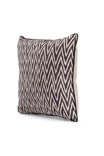 ÖZENEV 43X43 Special Design Woven Throw Pillow Cover - Hidden Zipper, Ribbed Living Room Decorative