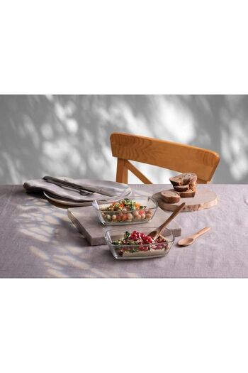 Paşabahçe 54663 Tokio - 6-Piece Serving Appetizer Glass Presentation Plate