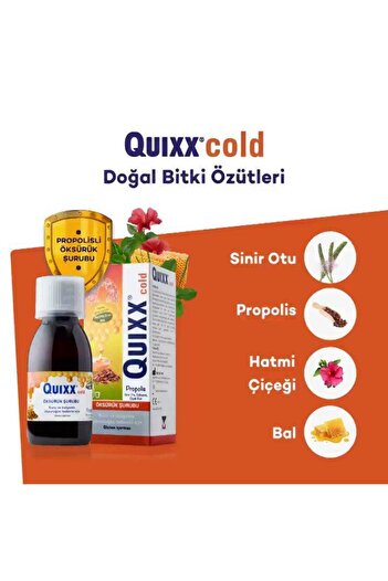 QUIXX Cold Propolis Şurup 100 ml 3 Adet