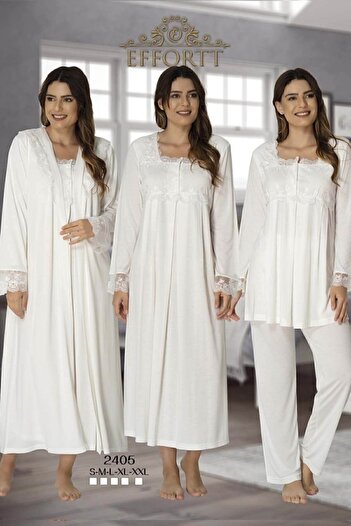 Effort Pijama مجموعة الأمومة بأذرع من الدانتيل