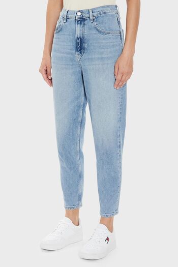 Tommy Jeans Cotton Mom Fit Džínové kalhoty Dw0Dw19247 1Ab s vysokým pasem