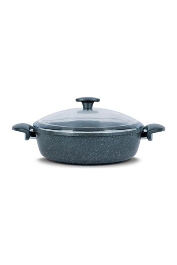 ThermoAD Cast Granite Stew Pot Gray 30cm