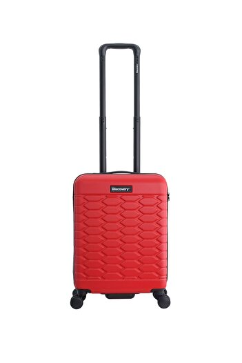 Discovery Reptile ABS Carry-On, TSA Lock, 4 Double Wheels, 20 Inch Red