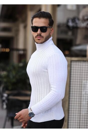 LUPERCUS White Knitwear Men's Sweater
