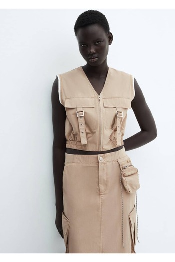 MANGO Woman Cargo Pocket Vest