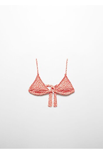 MANGO Woman Çiçekli üçgen bikini