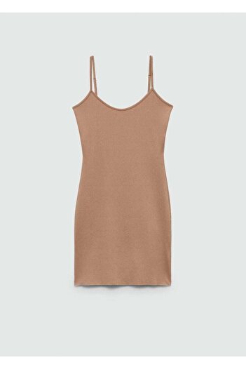 MANGO Woman Askılı kısa astarlı elbise