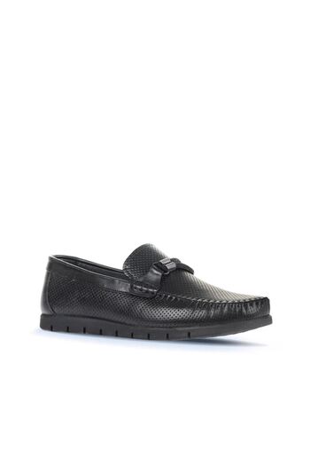 Bueno Shoes Чорні шкіряні чоловічі повсякденні черевики 21ma96
